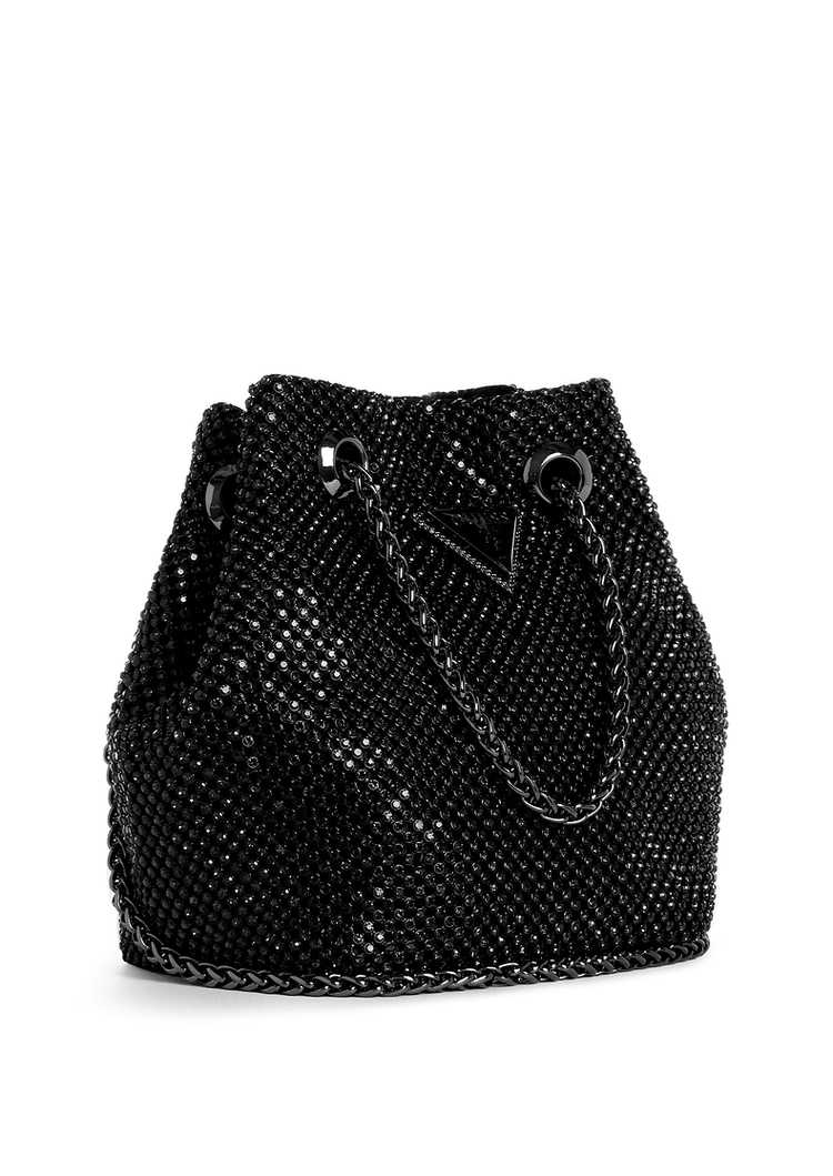 チェーン バッグ 煌めき巾着風チェーントート