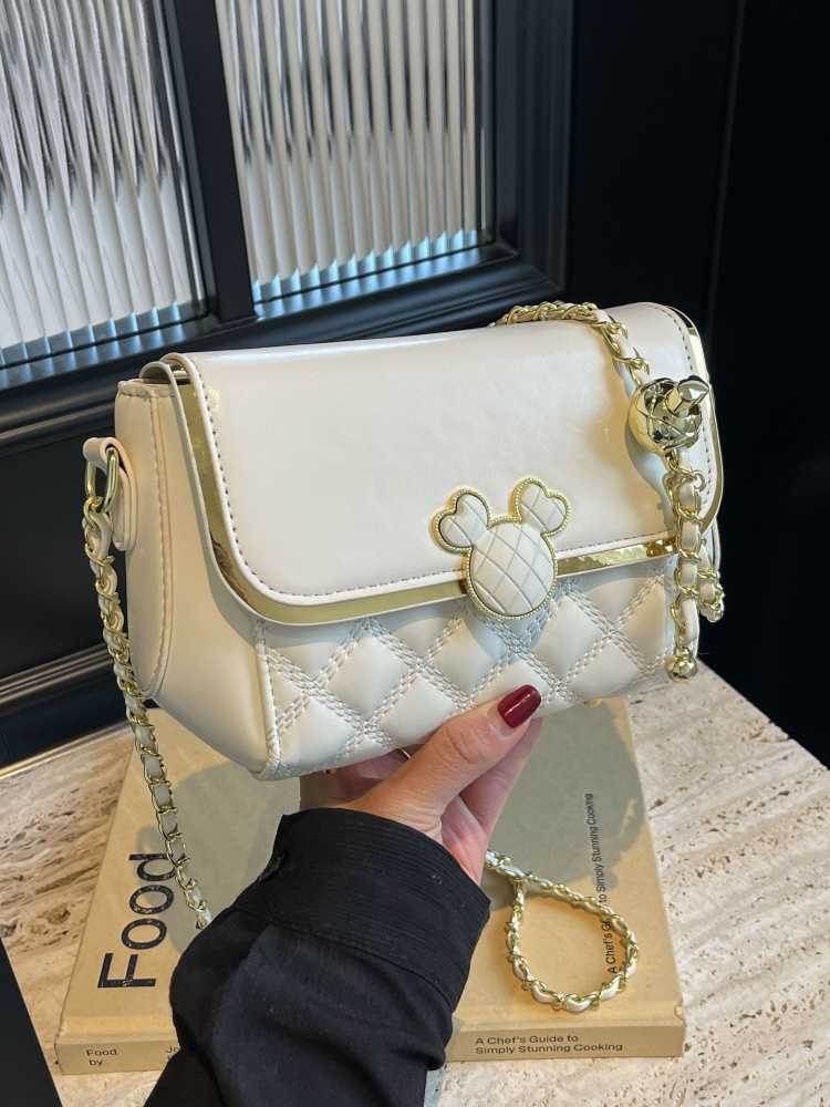 チェーン バッグ ネズミモチーフキルティングショルダー