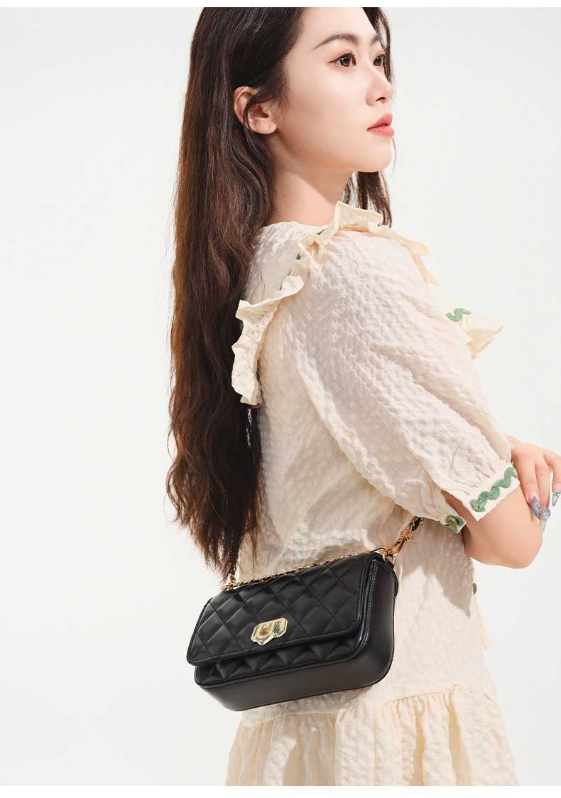 チェーン バッグ 菱格金具チェーンショルダー