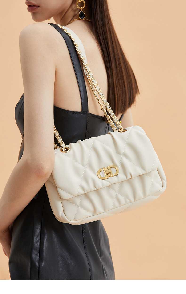 チェーン バッグ キルティング調金具付チェーンショルダー