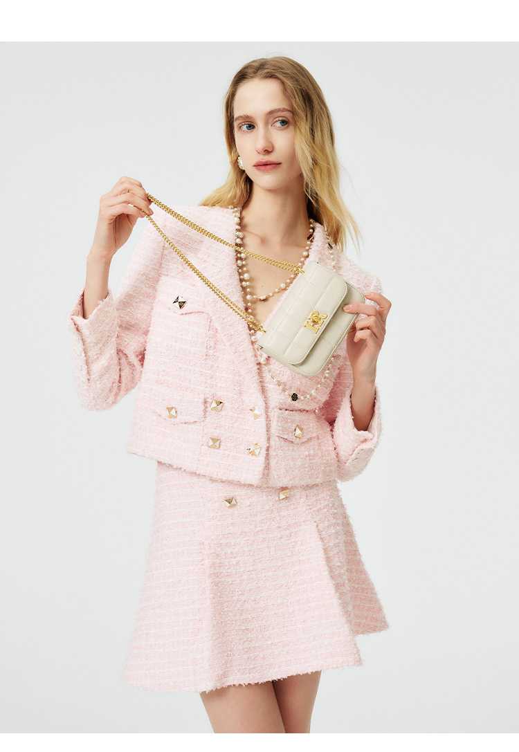 チェーン バッグ キルティング装飾ミニチェーンバッグ