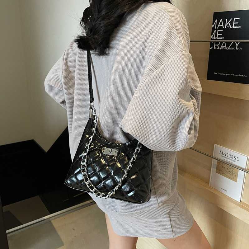 チェーン バッグ 菱形キルティング二way鞄