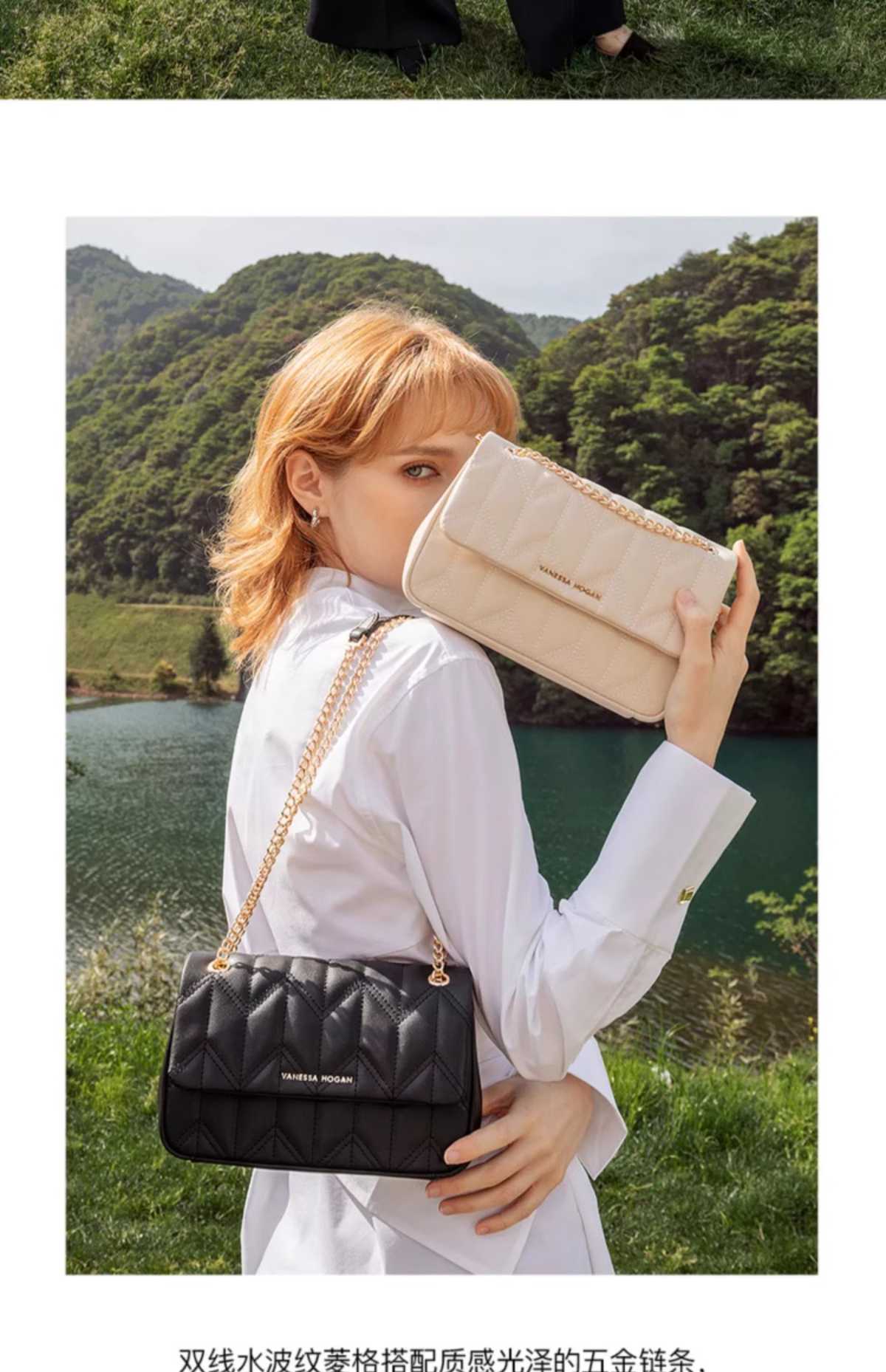 チェーン バッグ 菱格キルティングチェーンショルダー