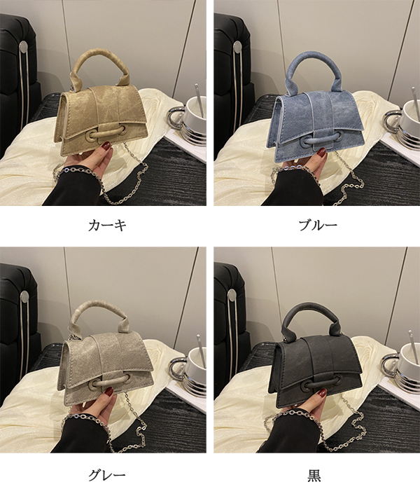 チェーン バッグ レディース ミニチェーン ハンドバッグ スクエア型 上品