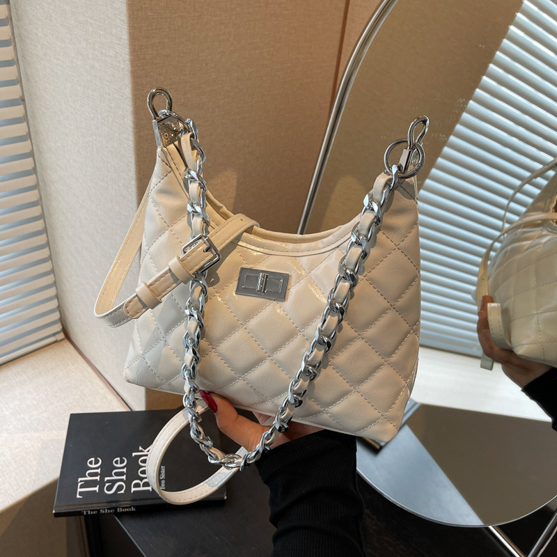 チェーン バッグ 菱形キルティング二way鞄