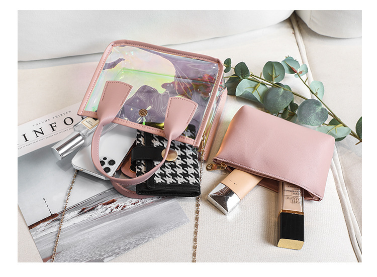 チェーン バッグ レディース透明ショルダーバッグ