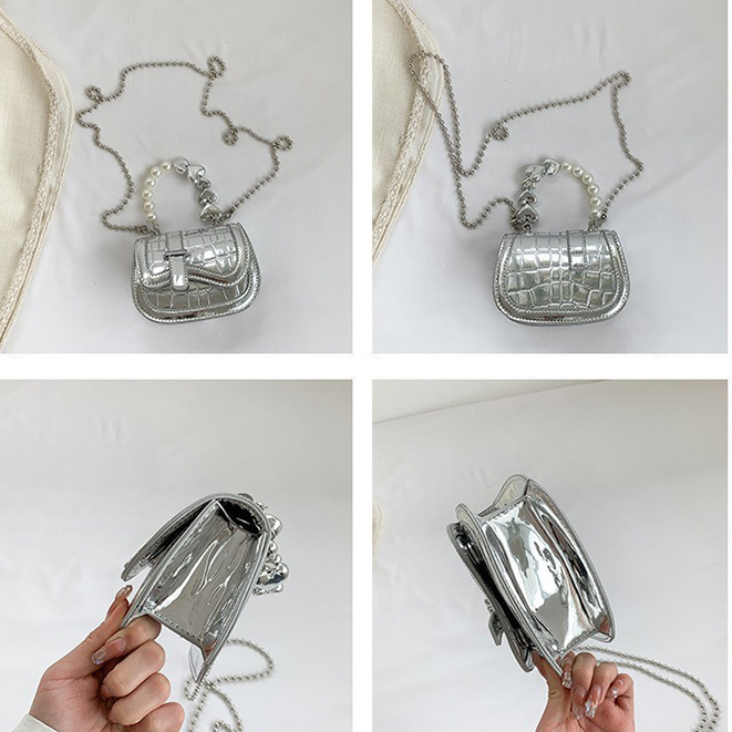 チェーン バッグ パールチェーンミニショルダーバッグ 斜め掛け対応