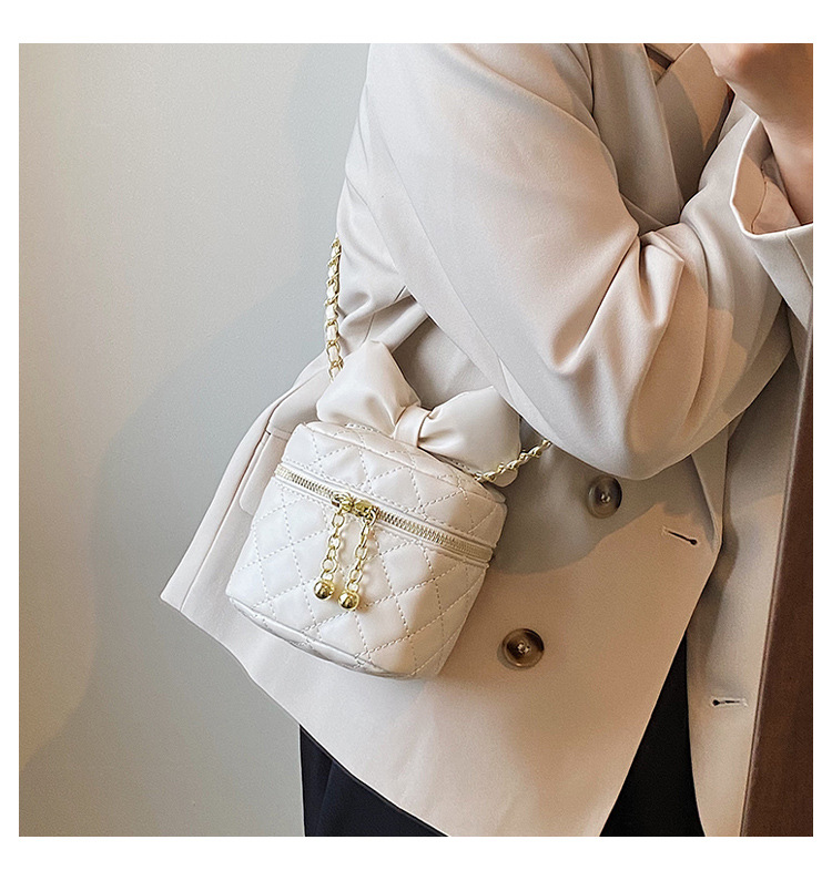 チェーン バッグ キルティング ミニショルダーバッグ リボン付き 小さめ かわいい