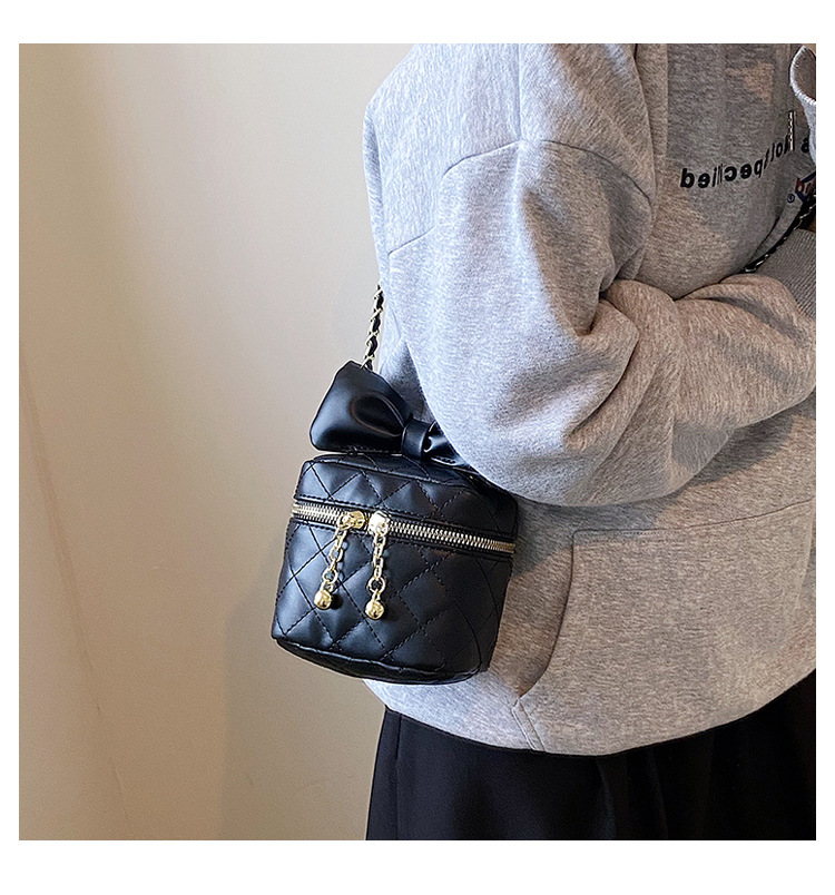 チェーン バッグ キルティング ミニショルダーバッグ リボン付き 小さめ かわいい