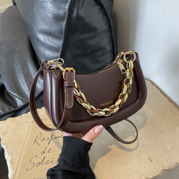 チェーン バッグ 二通り楽しめる金属チェーンショルダーバッグ