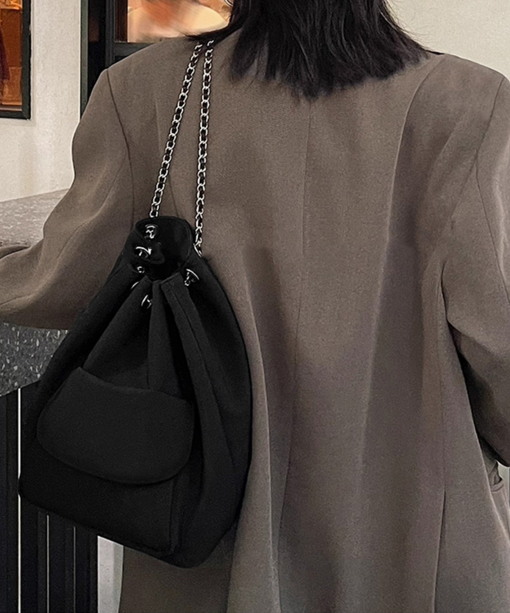 チェーン バッグ 巾着型三用途チェーンバッグ軽量ナイロン製ショルダー