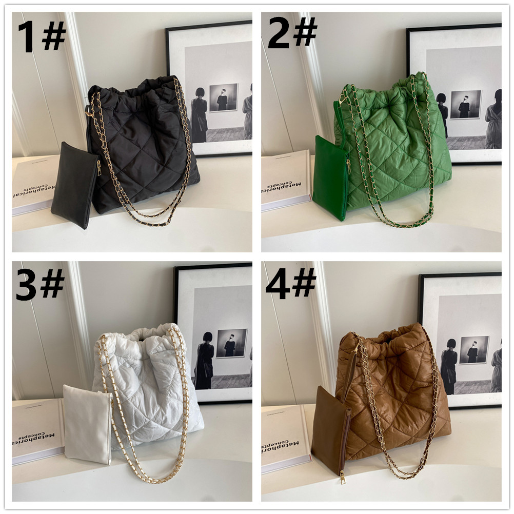 チェーン バッグ キルティング巾着チェーンバッグ