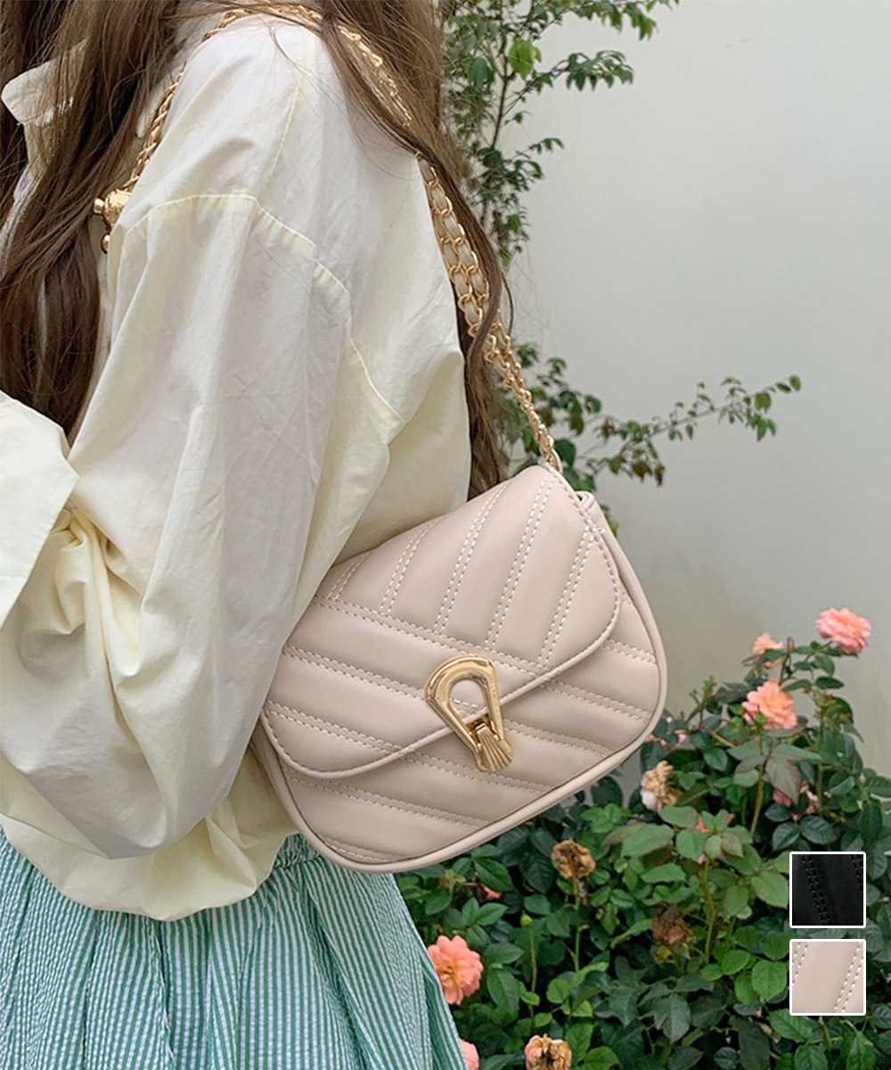 チェーン バッグ 上品なキルティングミニショルダー鞄