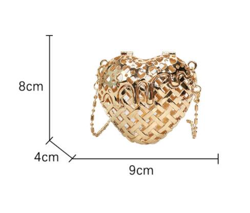 チェーン バッグ ハート型チェーンバッグ 斜めがけミニショルダー