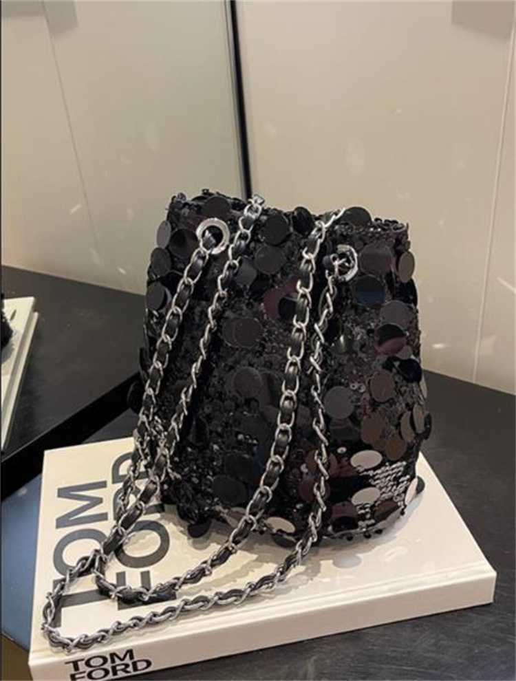 チェーン バッグ 高見えスパンコール装飾チェーンショルダーバッグ