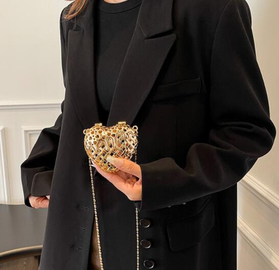 チェーン バッグ ハート型チェーンバッグ 斜めがけミニショルダー