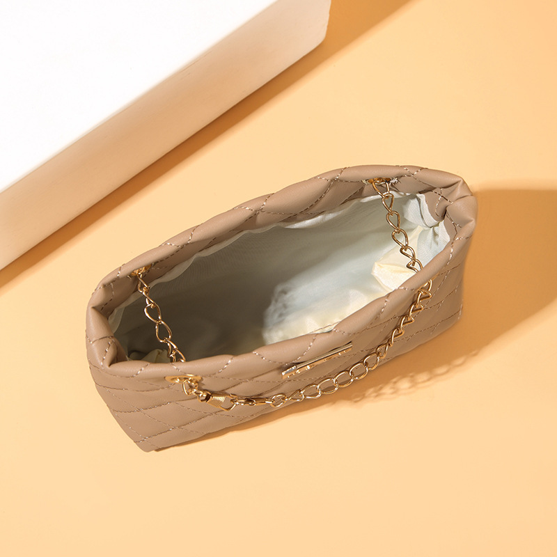 チェーン バッグ 菱格紋金飾ミニトート