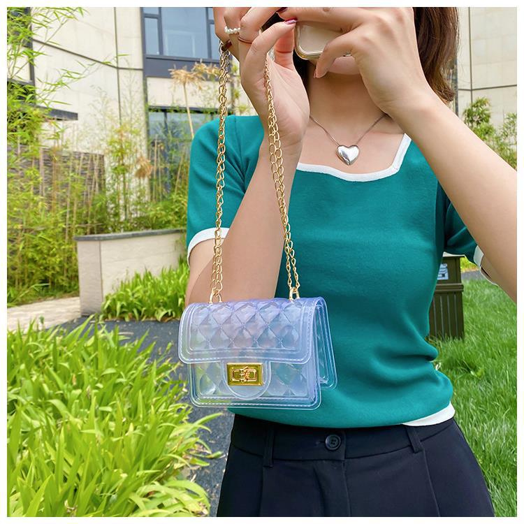 チェーン バッグ 艶やかキルティング ミニ チェーン ショルダー バッグ