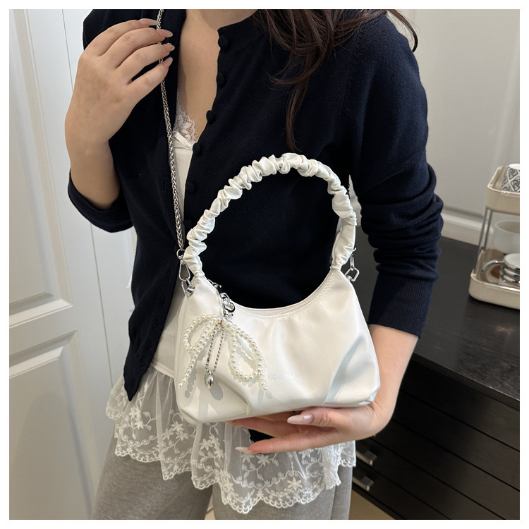 新作 ギャザー ワンハンドル チェーン バッグ レディース ショルダー