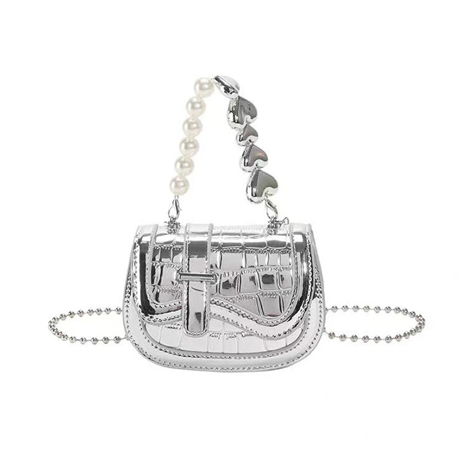 チェーン バッグ パールチェーンミニショルダーバッグ 斜め掛け対応