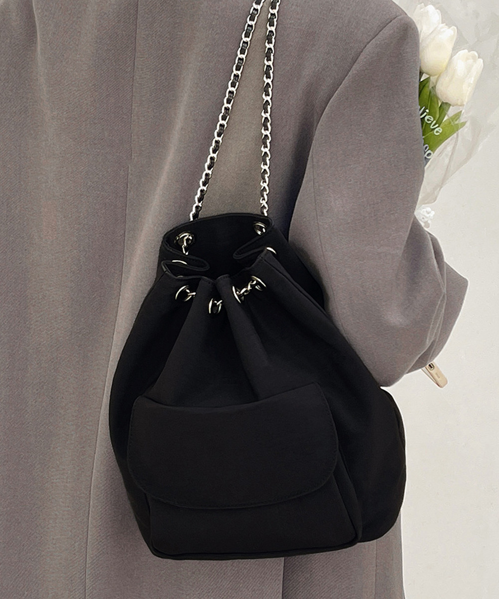 チェーン バッグ 巾着型三用途チェーンバッグ軽量ナイロン製ショルダー