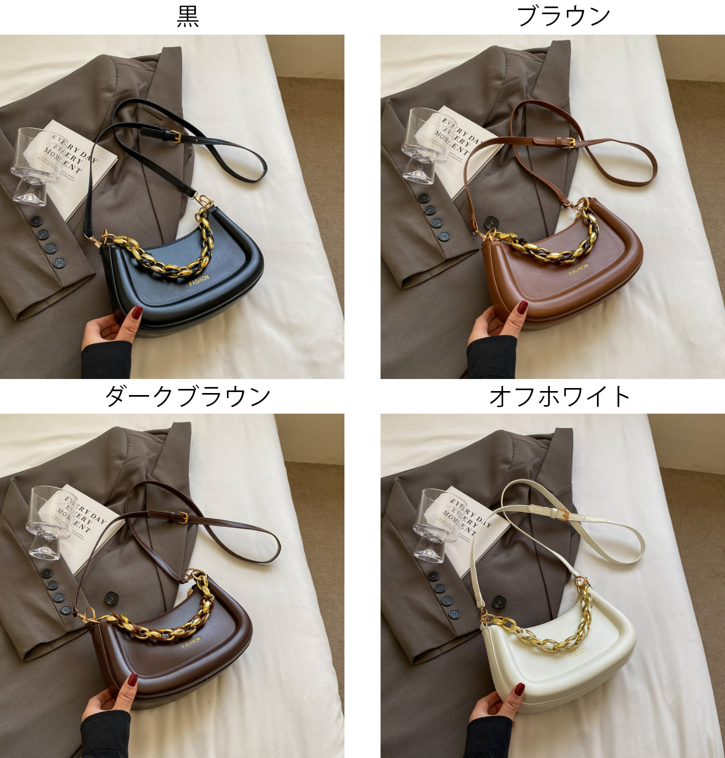 チェーン バッグ 二通り楽しめる金属チェーンショルダーバッグ