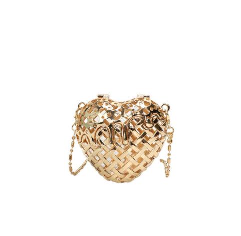 チェーン バッグ ハート型チェーンバッグ 斜めがけミニショルダー