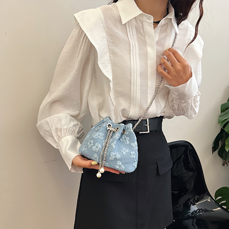 チェーン バッグ 花柄巾着チェーンバッグ 肩掛けショルダー