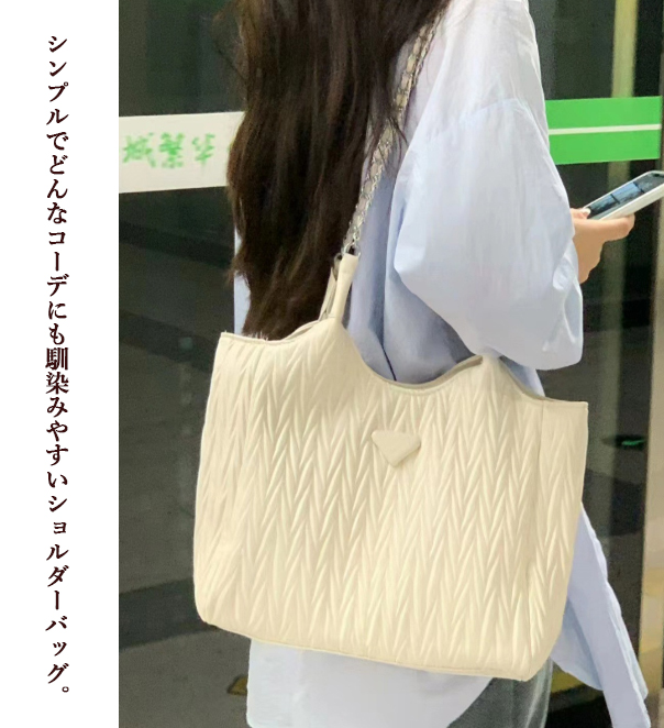 チェーン バッグ 女性用チェーン付きショルダートートバッグ大容量軽量