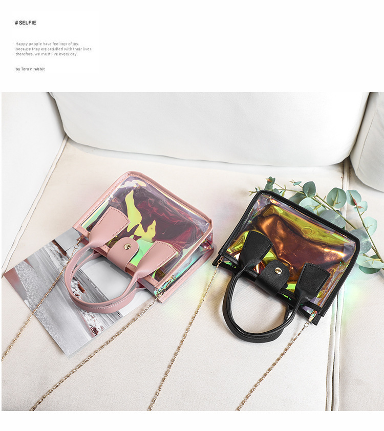 チェーン バッグ レディース透明ショルダーバッグ