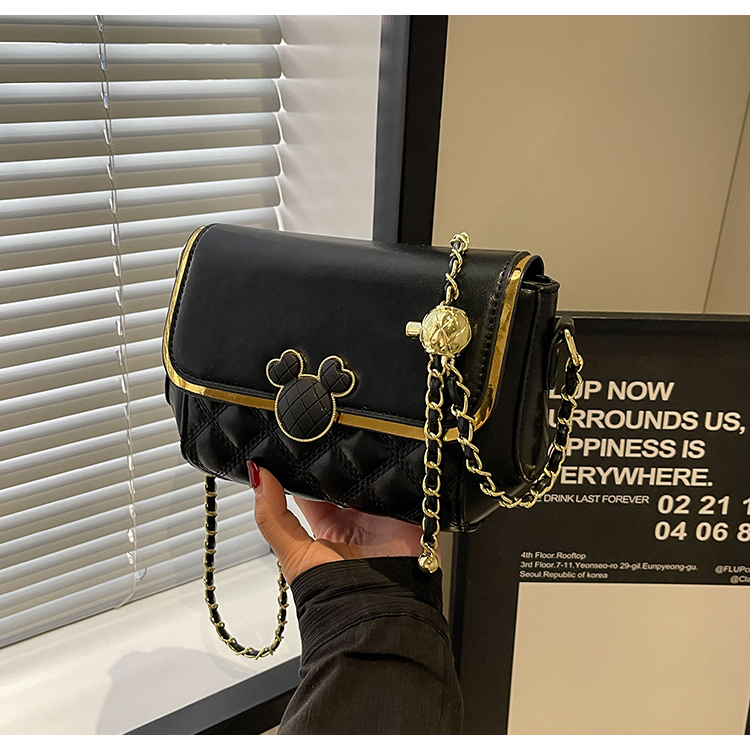 チェーン バッグ ネズミモチーフキルティングショルダー