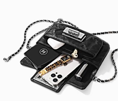 チェーン バッグ ポシェット モダン金具レザーチェーンポシェット