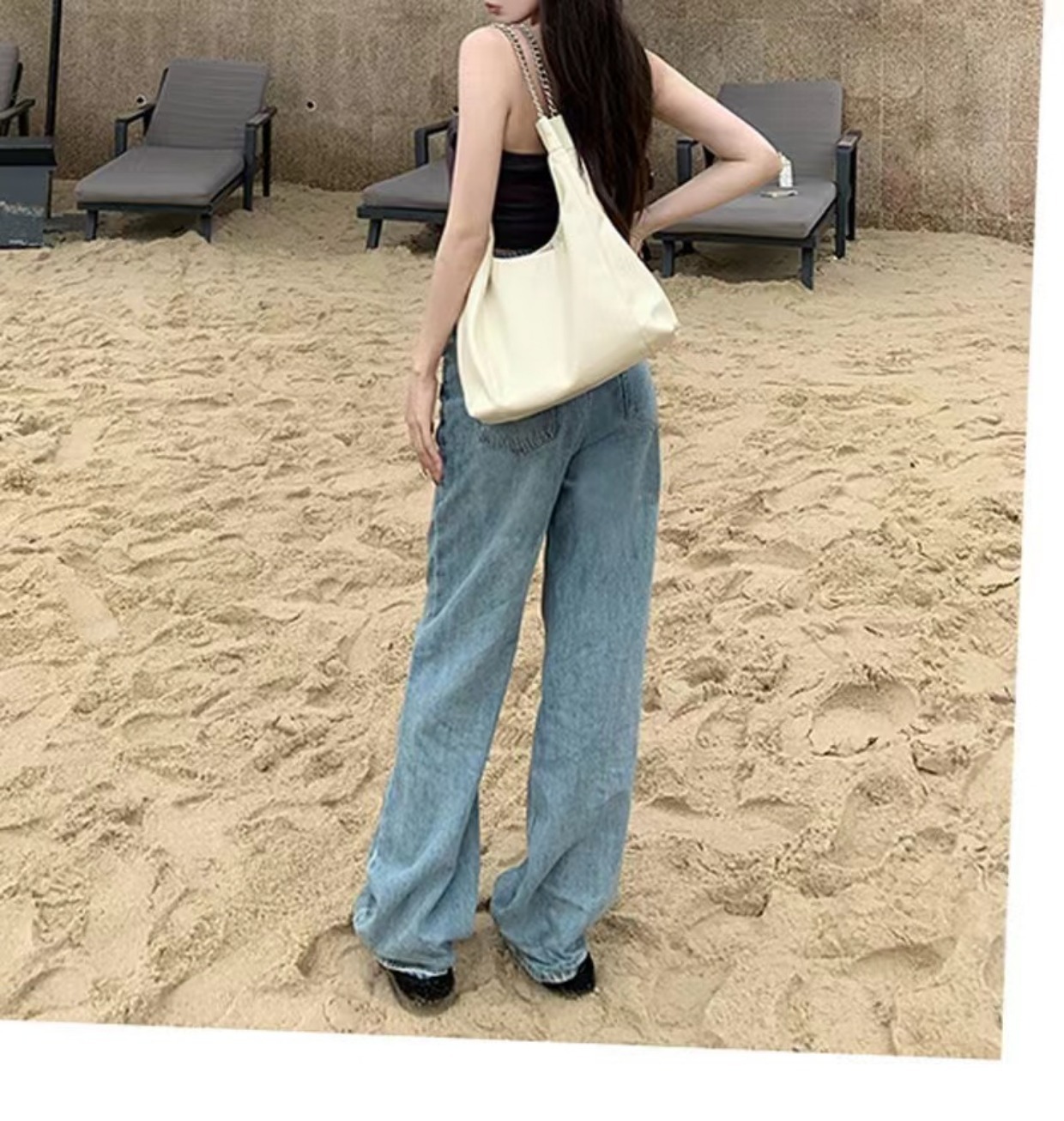 チェーンバッグ ショルダー 上品シンプル巾着風チェーンバッグ