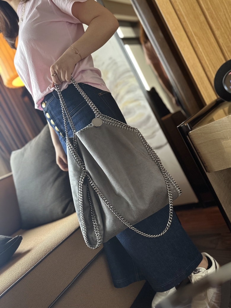 チェーンバッグ トート スタイリッシュ鎖縁取りトート
