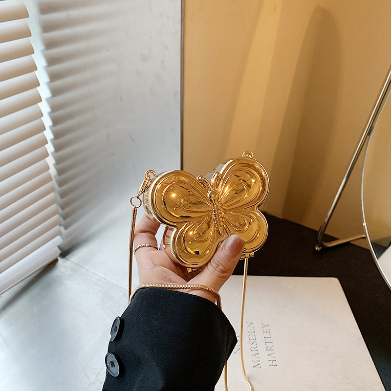 チェーン バッグ ポシェット 蝶々モチーフミニポシェット