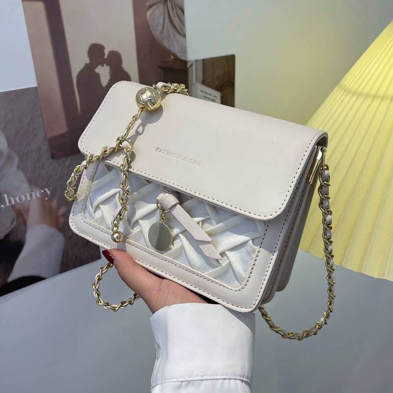 チェーンバッグ ショルダー レトロ風キルティングチェーンバッグ