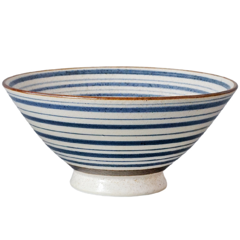 茶碗 手描き模様の和風飯茶碗