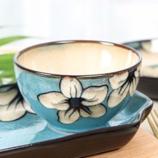 茶碗 和風大輪桜花紋様茶碗