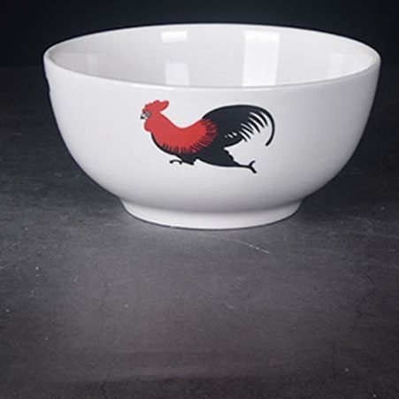茶碗 にわとり柄の軽量陶磁器茶碗 おしゃれな食卓に映える一品