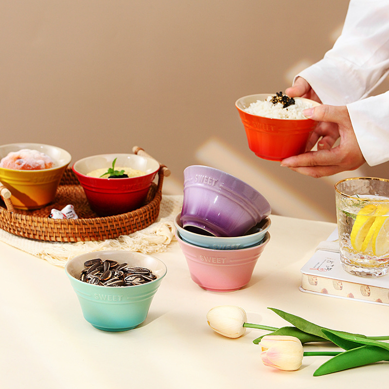 茶碗 ぽってり可愛い小さめ陶器の茶碗