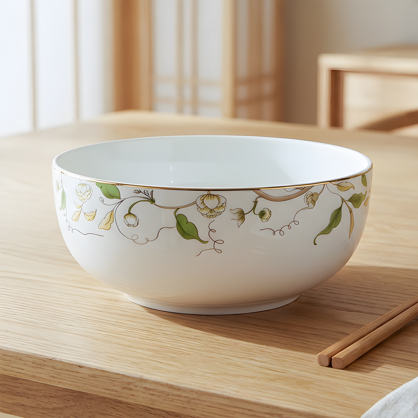 草花つる模様 金彩ラーメンどんぶり茶碗 どんぶり茶碗|茶碗専門通販