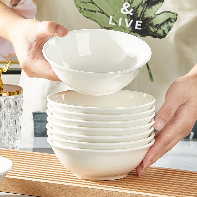 茶碗 艶やか磁器製シンプル平茶碗セット 平茶碗|茶碗専門通販 Chawazen