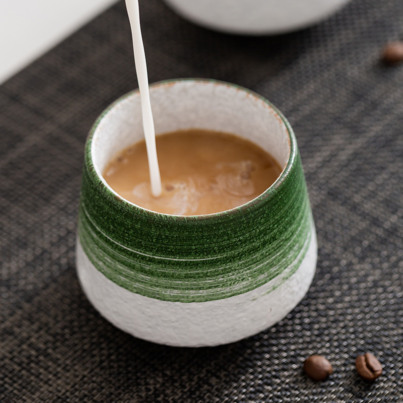 茶碗 刷毛目模様手作り湯呑み茶碗