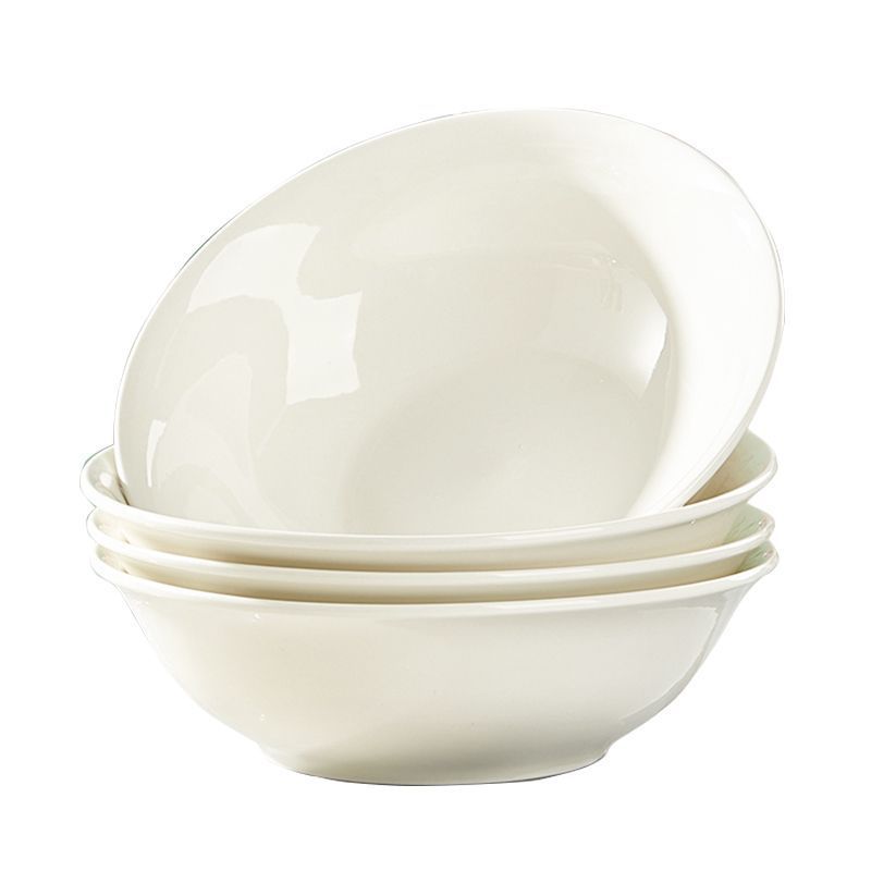 白磁2点　平茶碗&壺 茶碗 艶やか磁器製シンプル平茶碗セット 平茶碗|茶碗専門通販 Chawazen