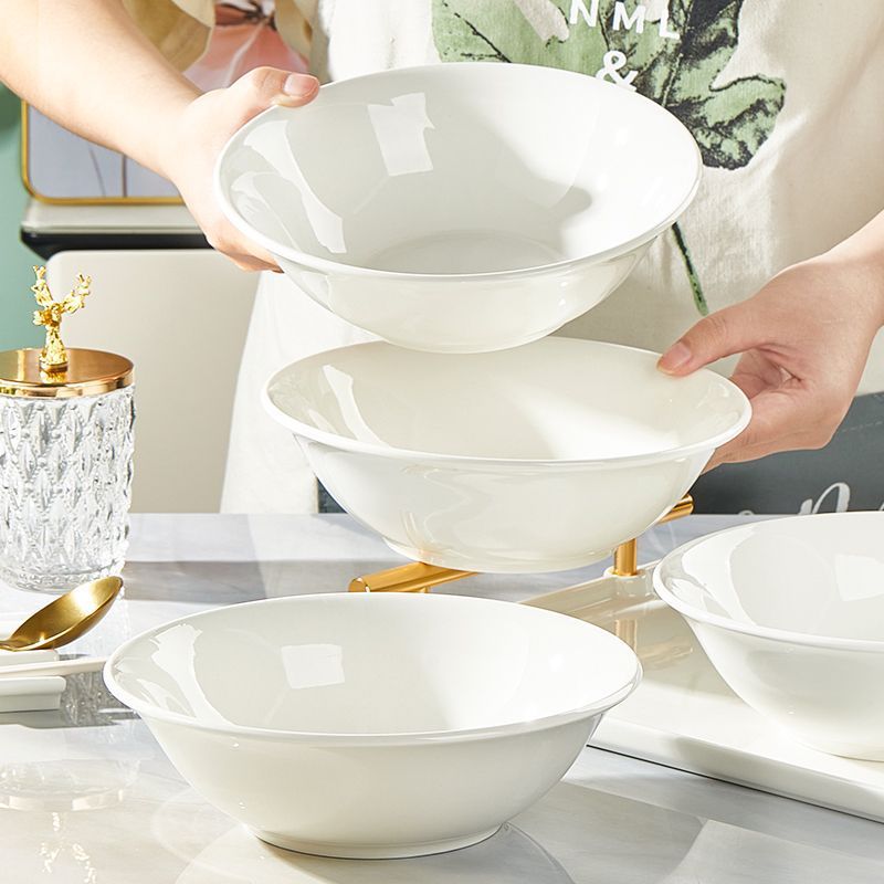 白磁2点　平茶碗&壺 茶碗 艶やか磁器製シンプル平茶碗セット 平茶碗|茶碗専門通販 Chawazen