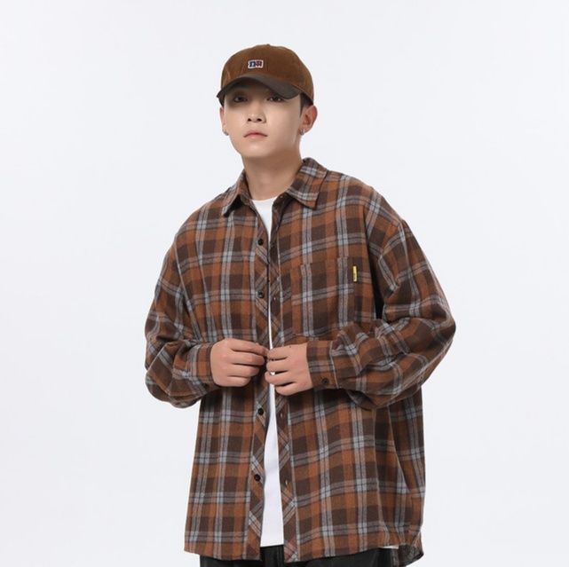 チェックシャツ クラシックスタンダード格子柄シャツ