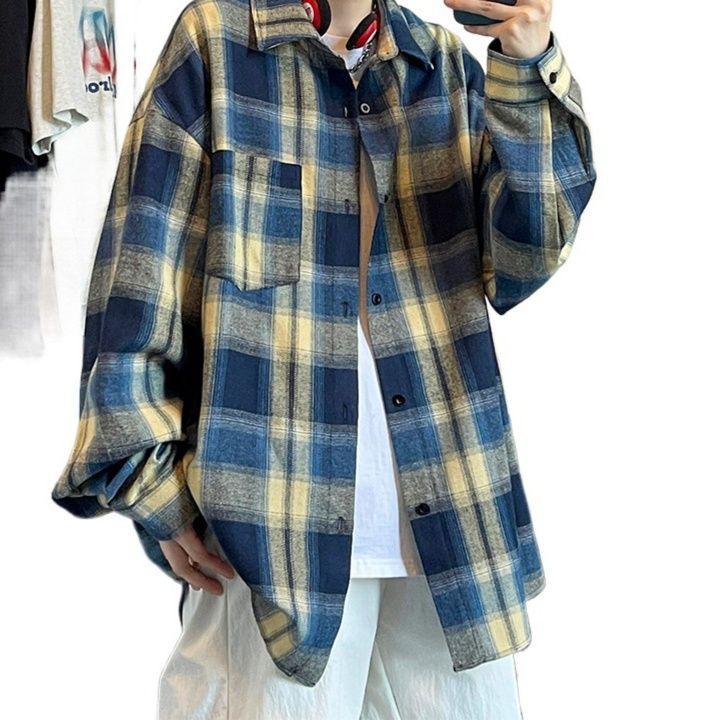 チェックシャツ リラックスチェック柄シャツ