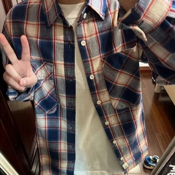 チェックシャツ クラシック格子柄シャツ