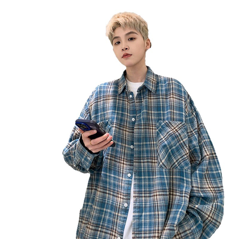 チェックシャツ ゆったりチェック柄シャツ