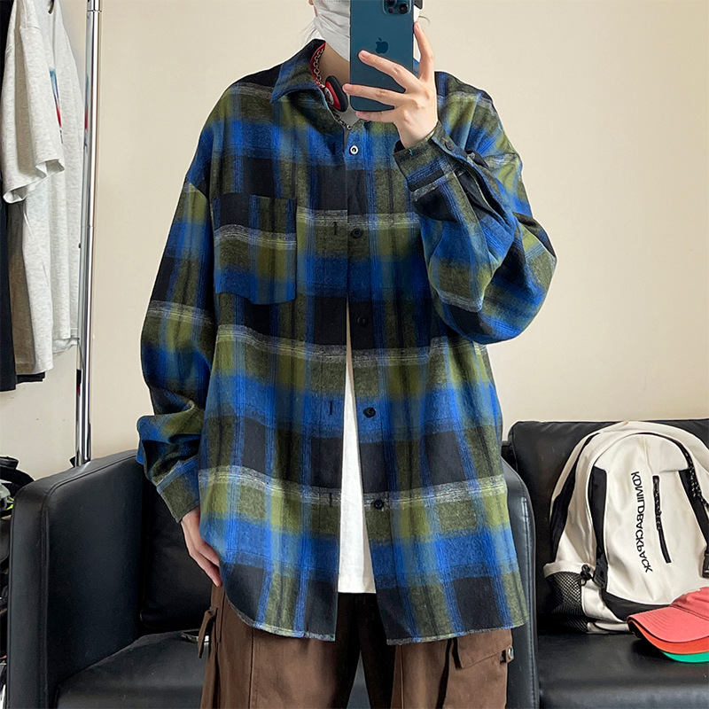 チェックシャツ リラックスチェック柄シャツ